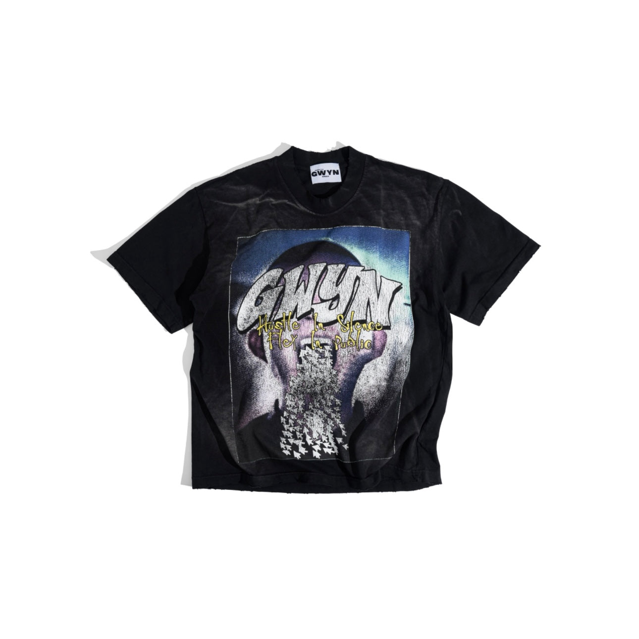 GWYN SMALL TALK T-SHIRT/ WASHED BLACK