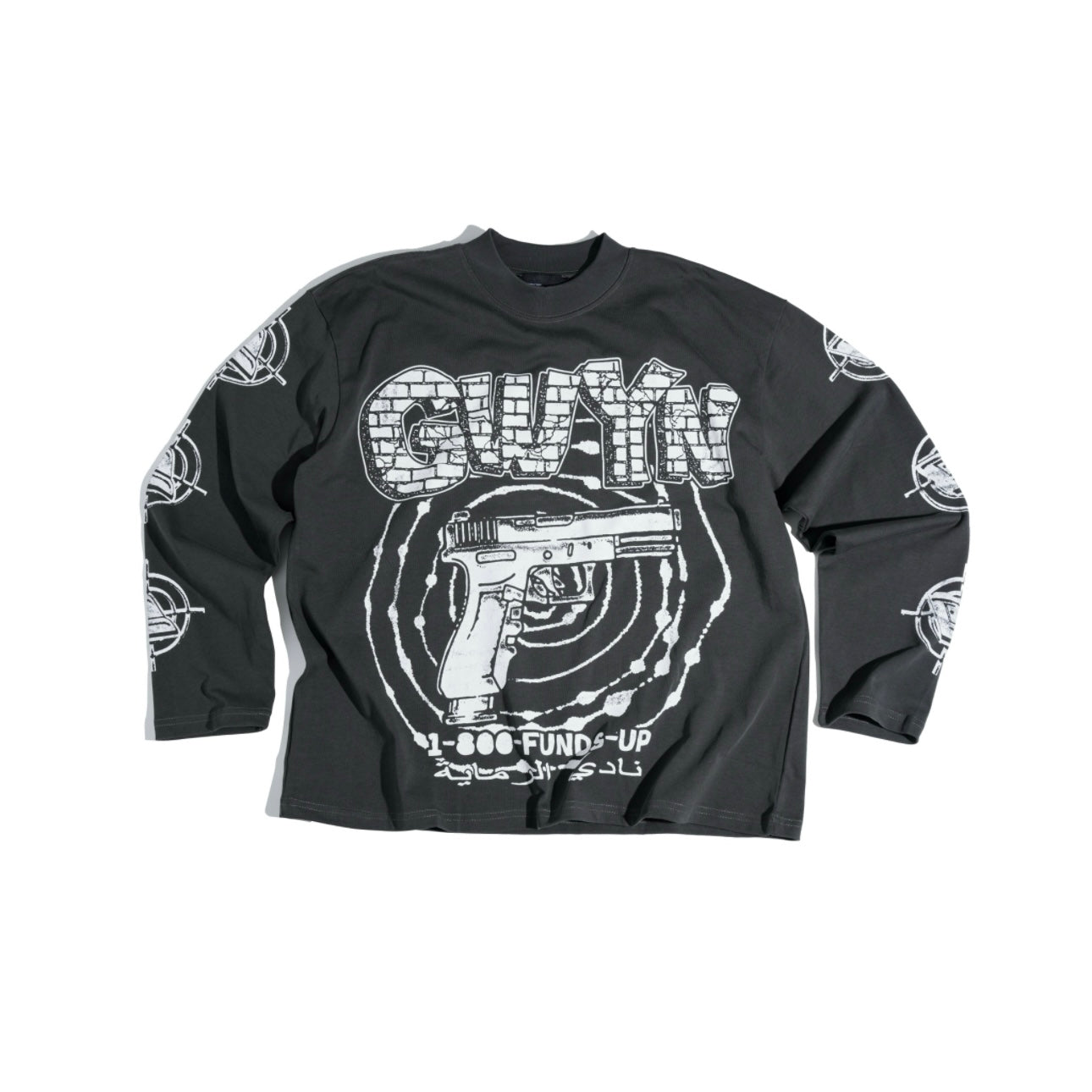 GWYN VECTOR LONG SLEEVED T-SHIRT/ GRAY