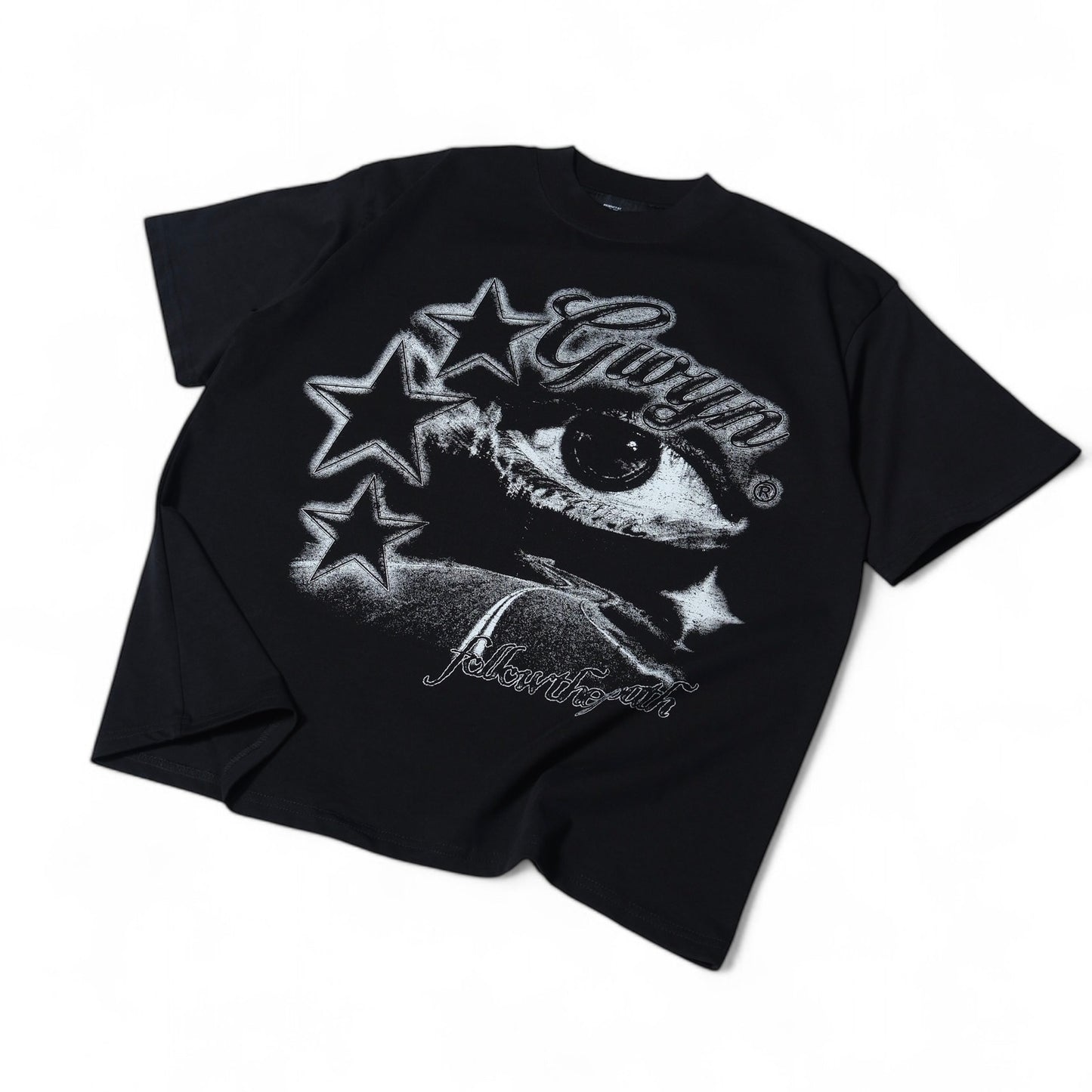 GWYN EYES STAR T-SHIRT/ BLACK