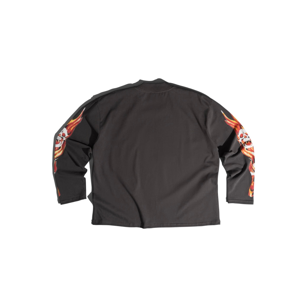 GWYN SINGLE SKULL LONG SLEEVED T-SHIRT/ GRAY