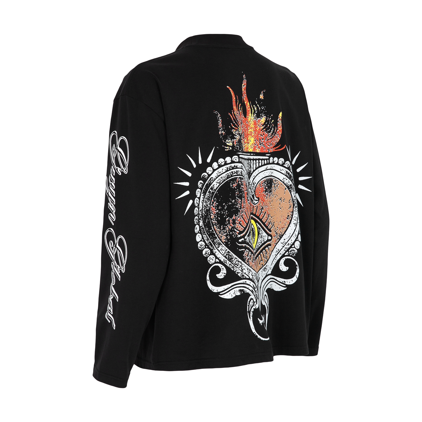 GWYN GRAPHIC PRINT LONG SLEEVED T-SHIRT/ BLACK