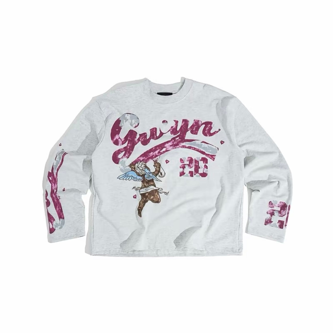 GWYN 26 ANGEL LONG SLEEVED T-SHIRT/ GREY