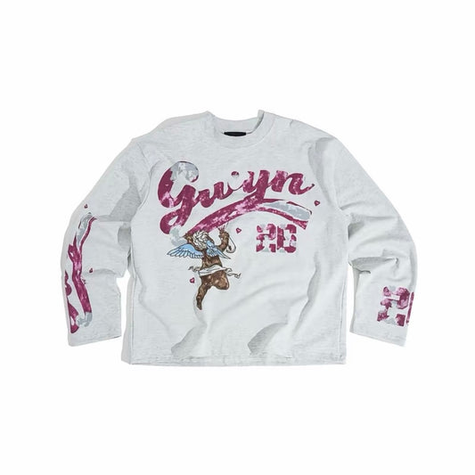 GWYN 26 ANGEL LONG SLEEVED T-SHIRT/ GREY