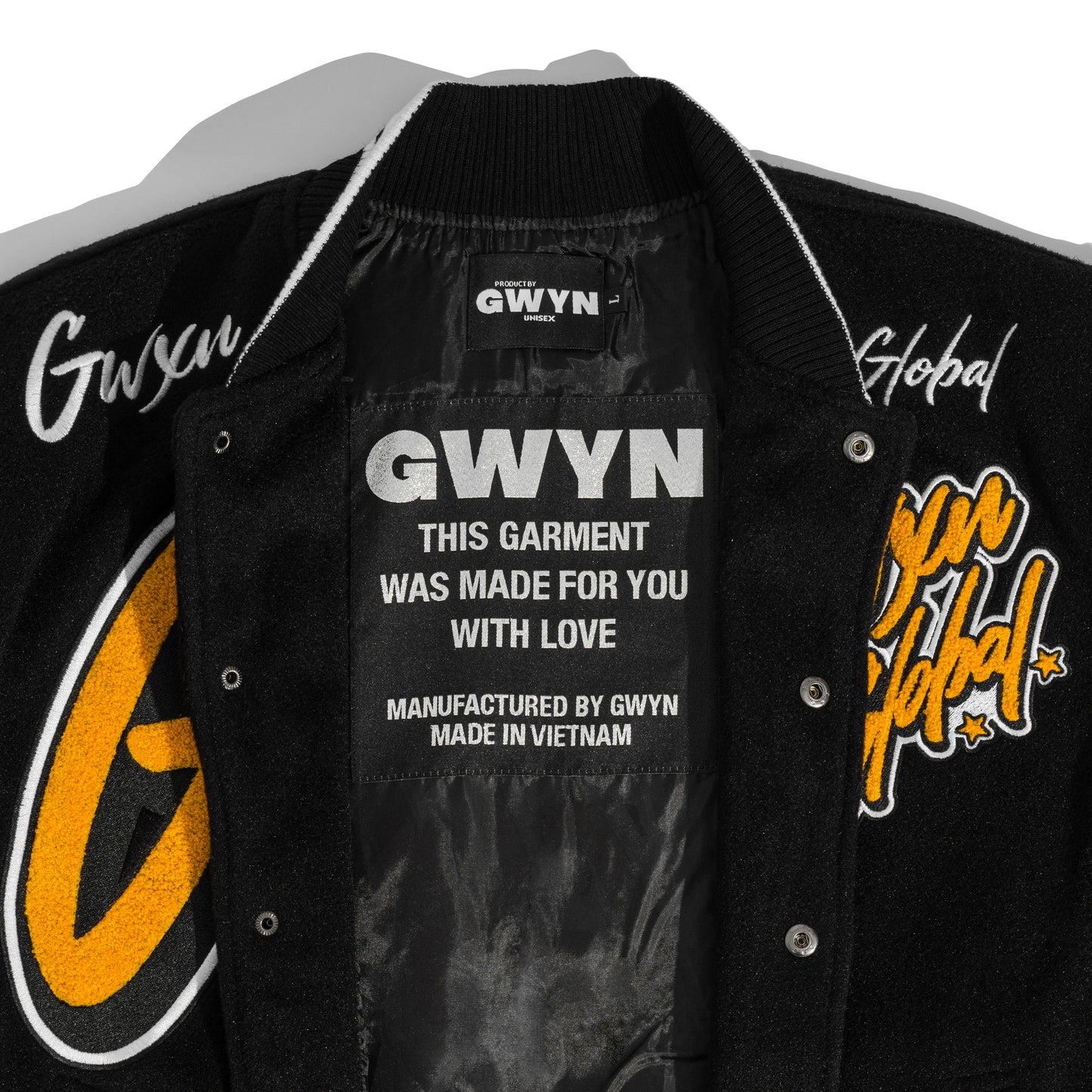 GWYN LOGO VARSITY JACKET