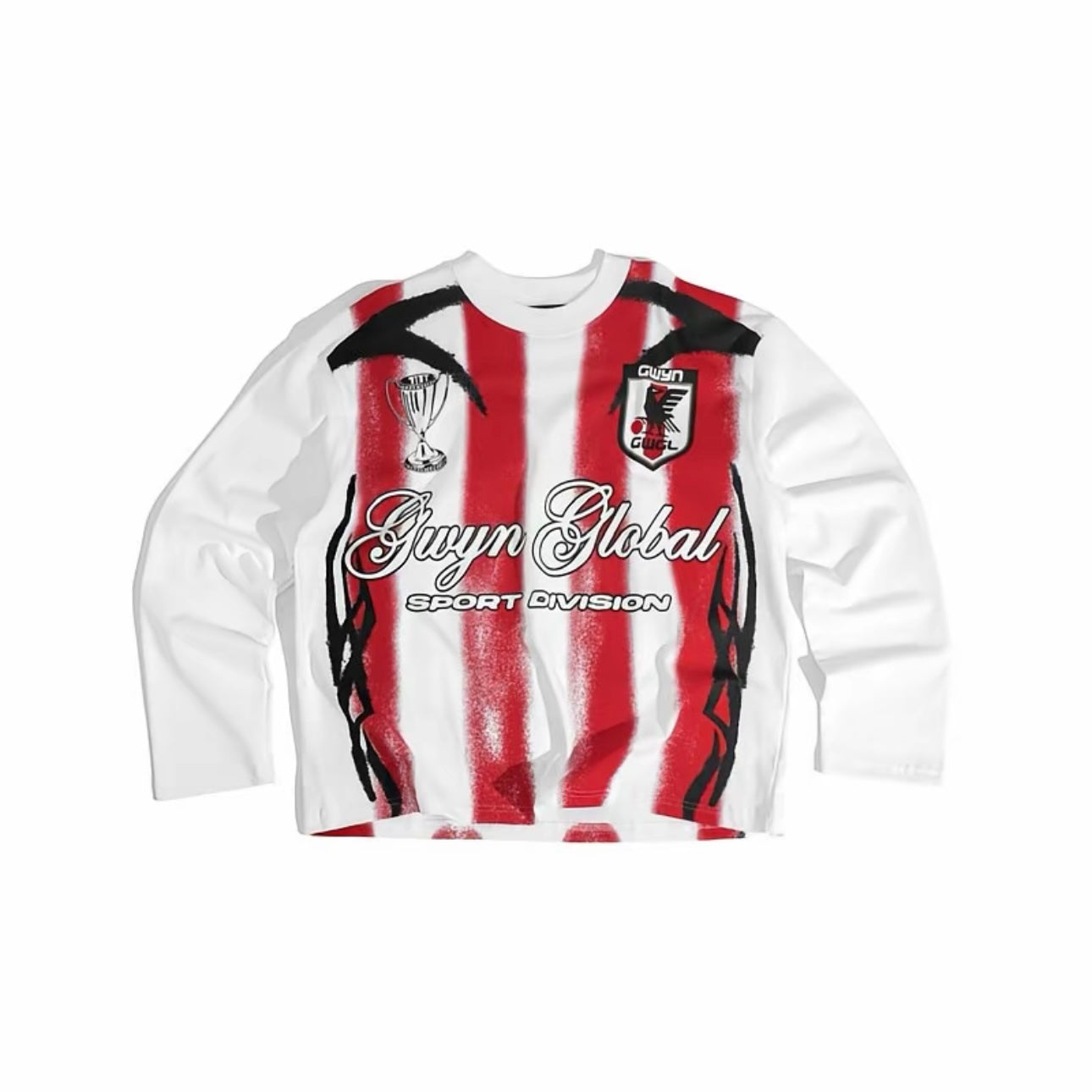 GWYN GLOBAL SPORT DIVISION 26 LONG SLEEVED T-SHIRT/ WHITE