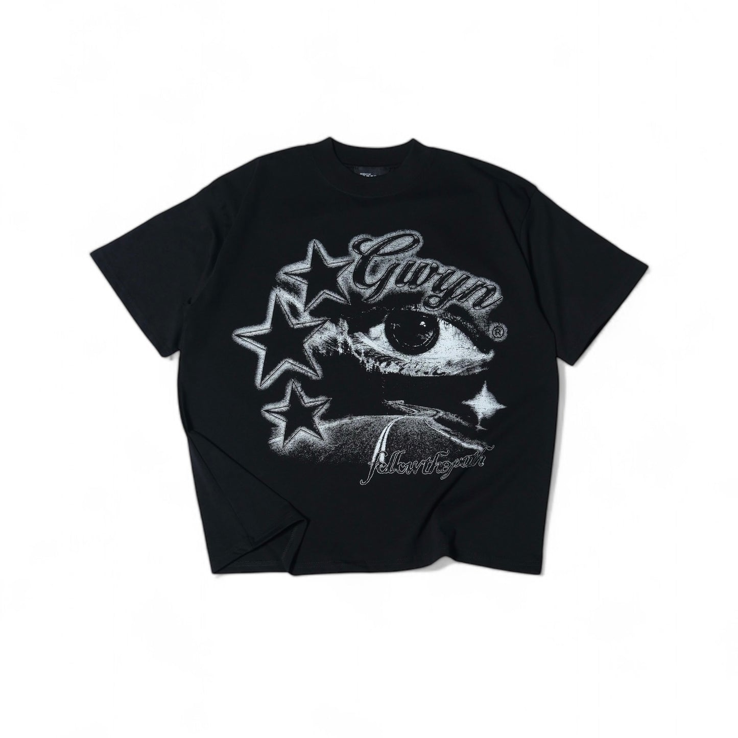 GWYN EYES STAR T-SHIRT/ BLACK