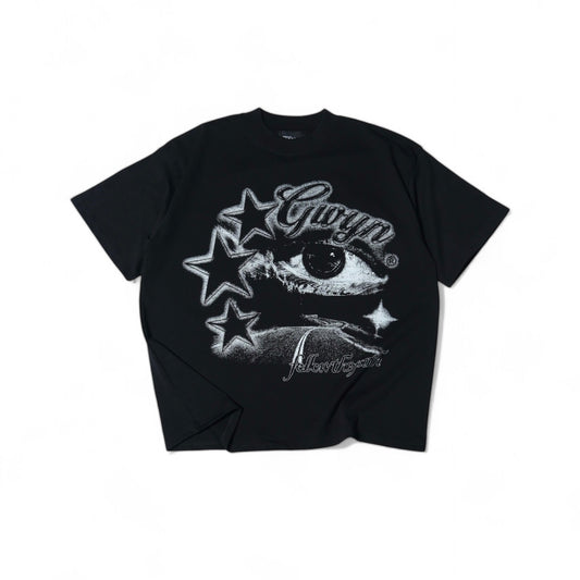 GWYN EYES STAR T-SHIRT/ BLACK