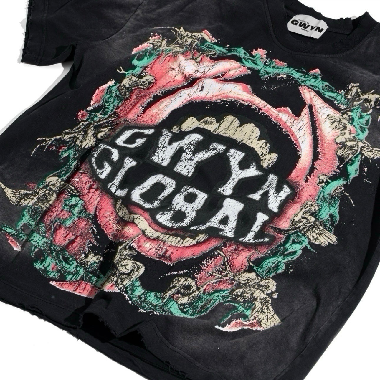 GWYN BREAKTHROUGH WASH T-SHIRT/ WASHED BLACK