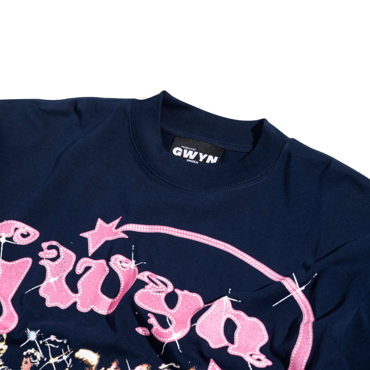GWYN NIGHT CLUB LONG SLEEVED T-SHIRT/ NAVY BLUE